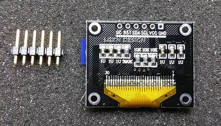LCD displej barevný SPI  128x64 0.96"