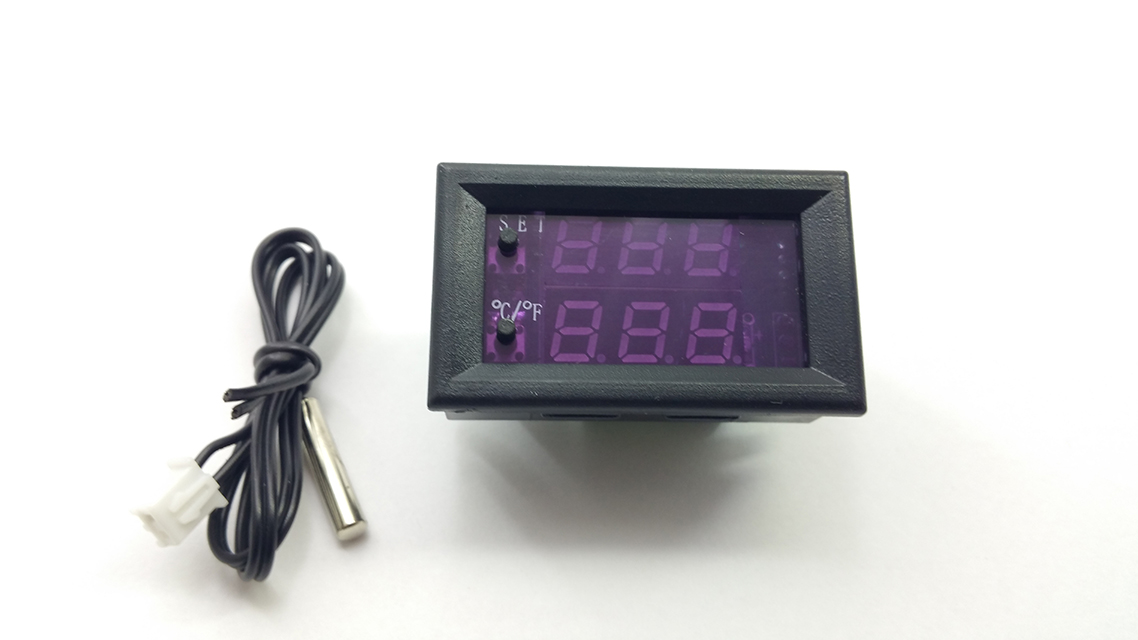 Digitální termostat do panelu  0 až 110 °C + čidlo 24V