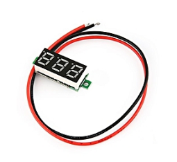 Mini digitální voltmetr 2,5-30V žlutý