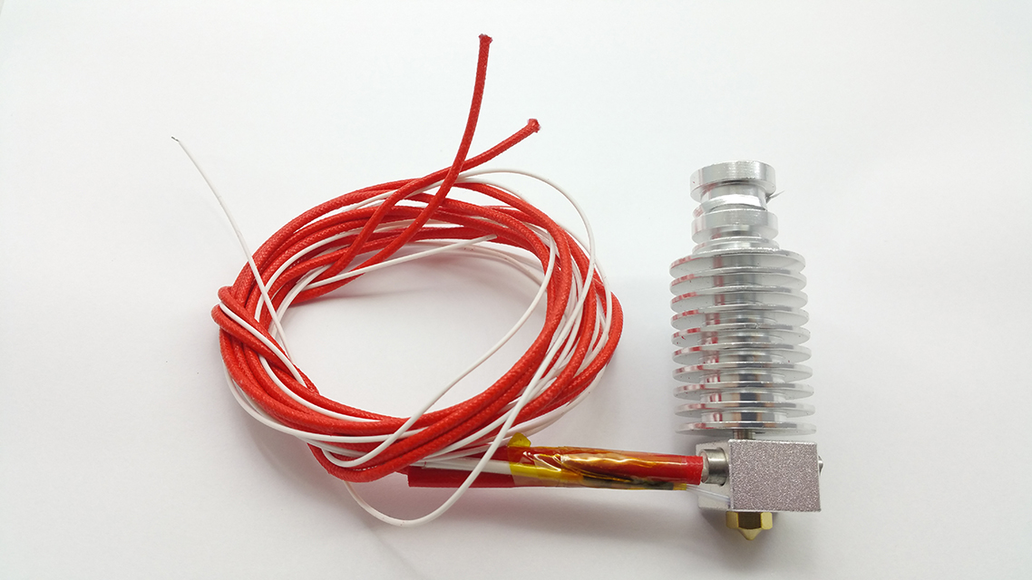 kompatibilní Hotend E3D V5 1,75mm 0,4mm s tělískem a termistorem