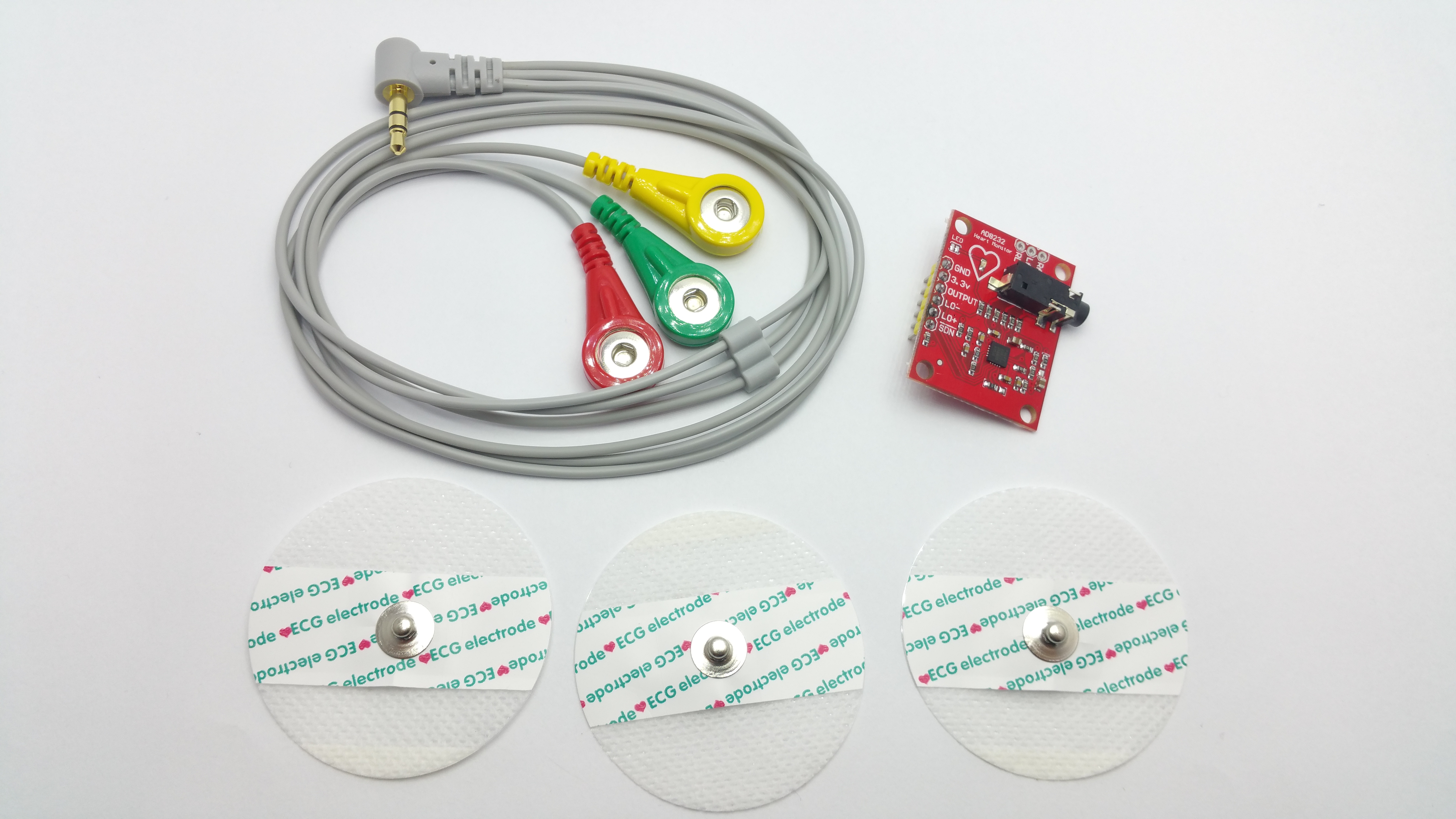 Elektrokardiogram EKG mini modul D8232  + elektrody