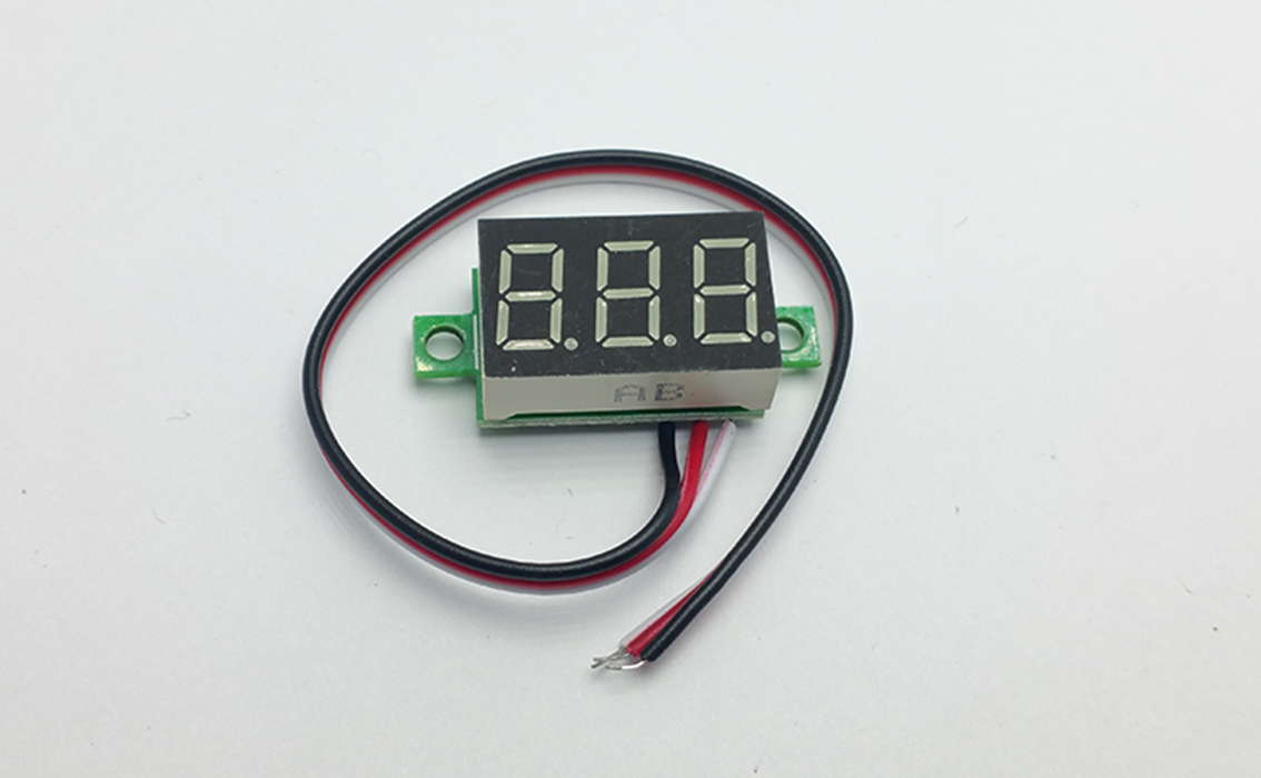 Mini digitální voltmetr 0-30V modrý
