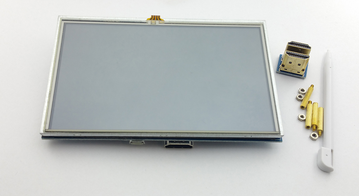 5" LCD HDMI dotykový displej pro raspberry pi