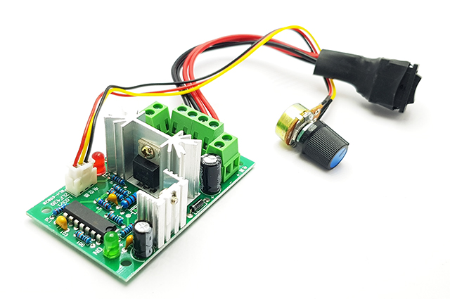 PWM generátor pro řízení otáček DC motoru 6A