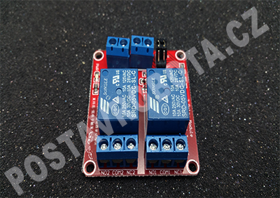 2-kanálový relé modul 5V s LED signalizací