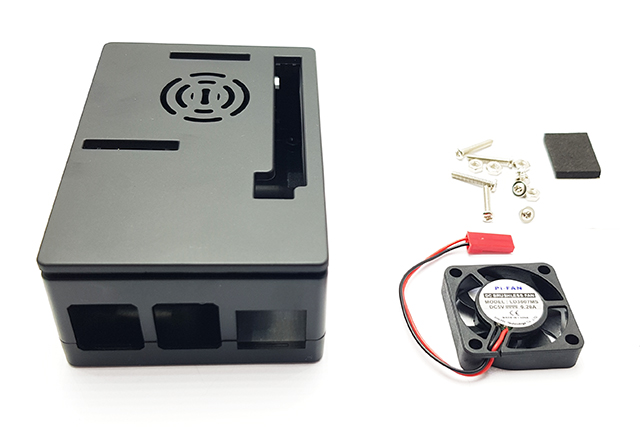 Krabička s ventilátorem pro raspberry Pi 4