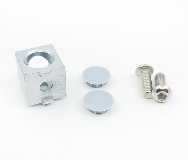 Rohová spojka pro 2 profily 20mm kostka