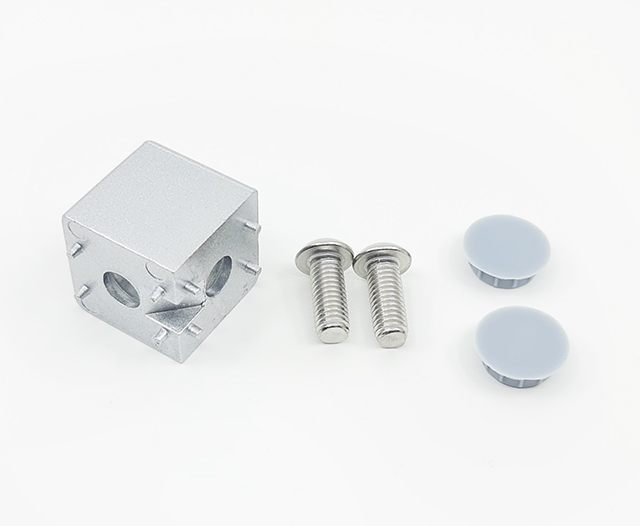 Rohová spojka pro 2 profily 30mm kostka