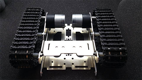 Pásový podvozek 2x DC motor