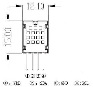 Senzor vlhkosti a teploty AM2320