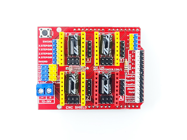 CNC shield pro arduino , 4 pozice pro driver